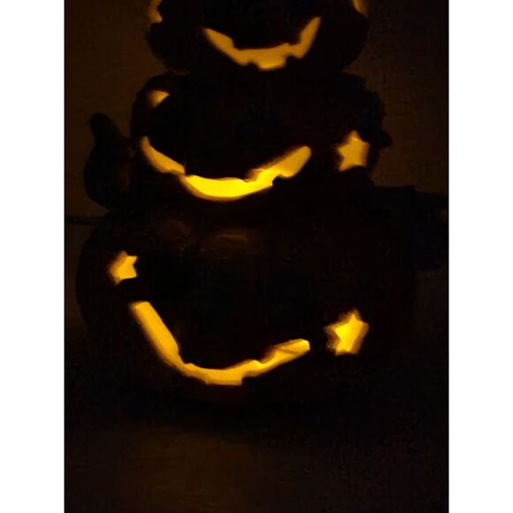 Stacked Halloween Pumpkin Decoration ~Vintage~ - Picture 1 of 8